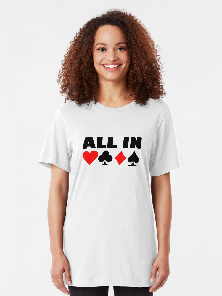 Alternate view of All in poker Slim Fit T-Shirt