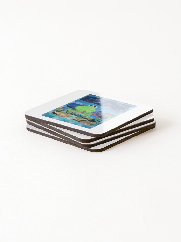 Thumbnail 4 of 5, Coasters (Set of 4), Frog  designed and sold by ACracker69.