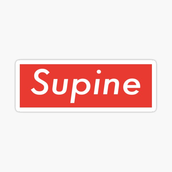 Supine T-shirt Stay Home in Style Sticker