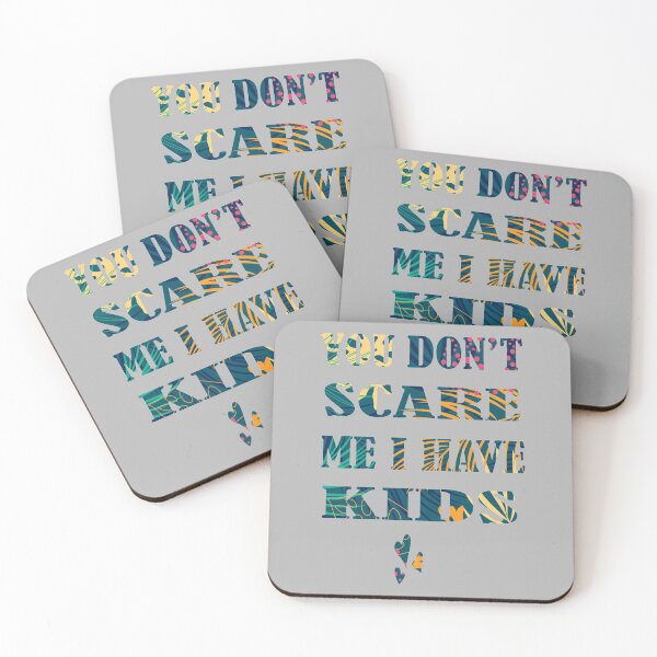 Item preview,  You don't scare me I have kids - Tropical Floral design  -  Funny  mom  - Cute kids - Mom  Gift  - Mom quote present - Mama - Mom kids love designed and sold by aminosile.