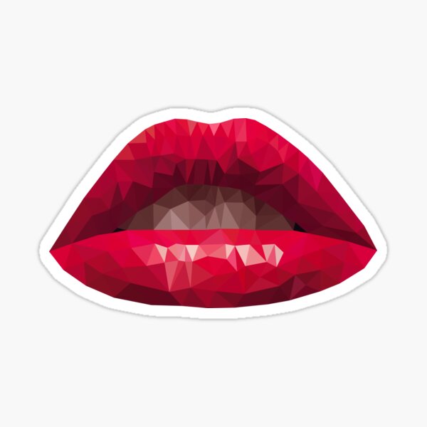 Red Hot Lips Sticker