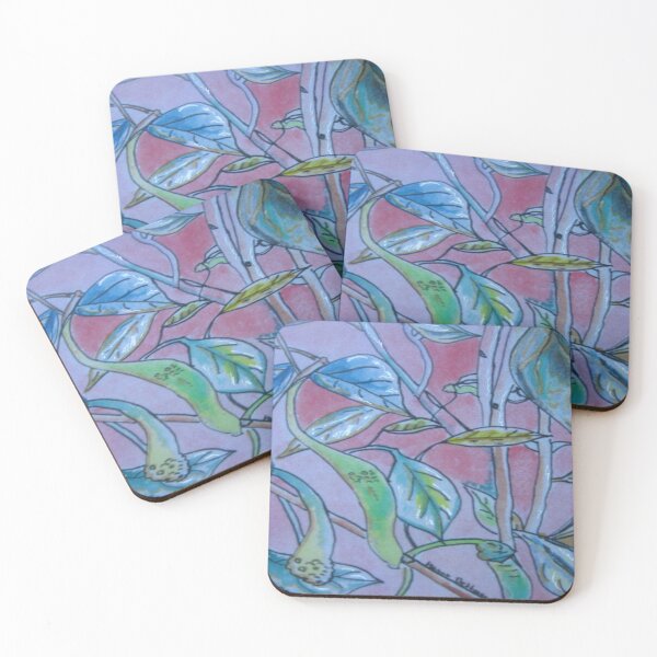 Item preview, Shady Pink Leaves, Autumn Nights designed and sold by hdettman.