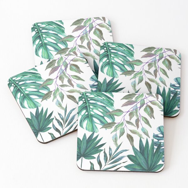 Item preview, Monstera and palm leaves designed and sold by latiendadearyam.