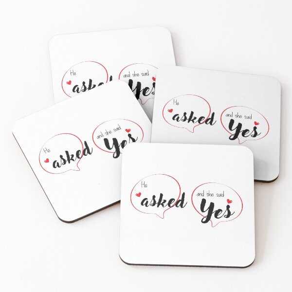 Item preview, He Asked and She Said Yes designed and sold by Koala Closet.