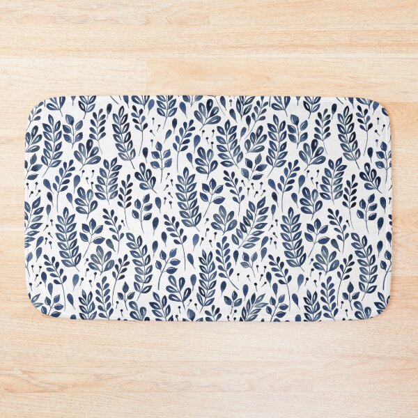 Item preview, Wistful Floral - Navy designed and sold by Marie Funseth.