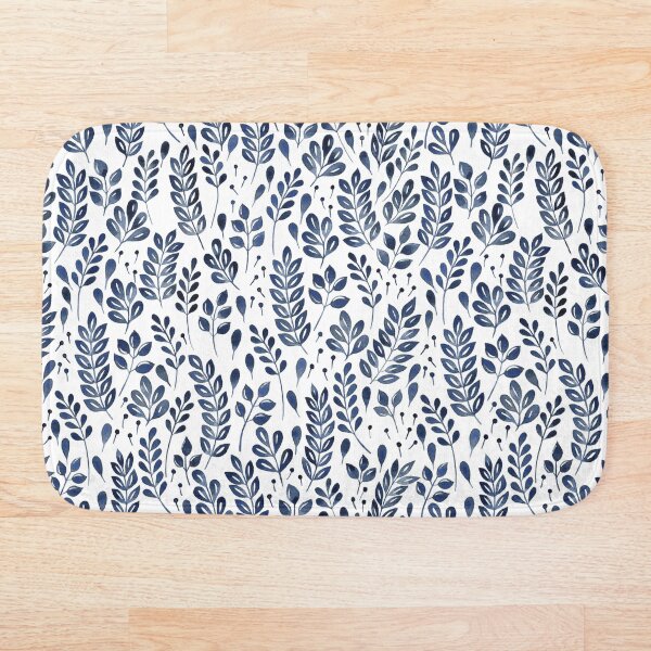 Item preview, Wistful Floral - Navy designed and sold by Marie Funseth.