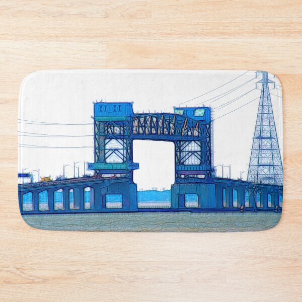 Item preview, James River Bridge - White Background designed and sold by Marlene Watson-Hall.