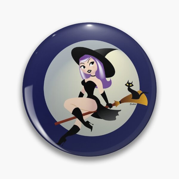 Item preview, Cute Pin-up Witch designed and sold by evilkidart.