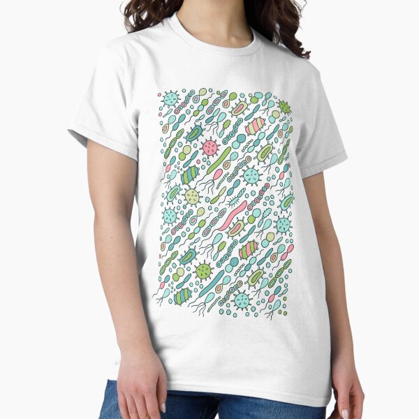 Item preview, Microbes pattern. Bacteria design for biology lovers. Virus illustration. designed and sold by kostolom3000.
