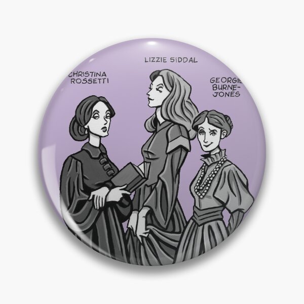 Pre-Raphaelite Sisters Pin