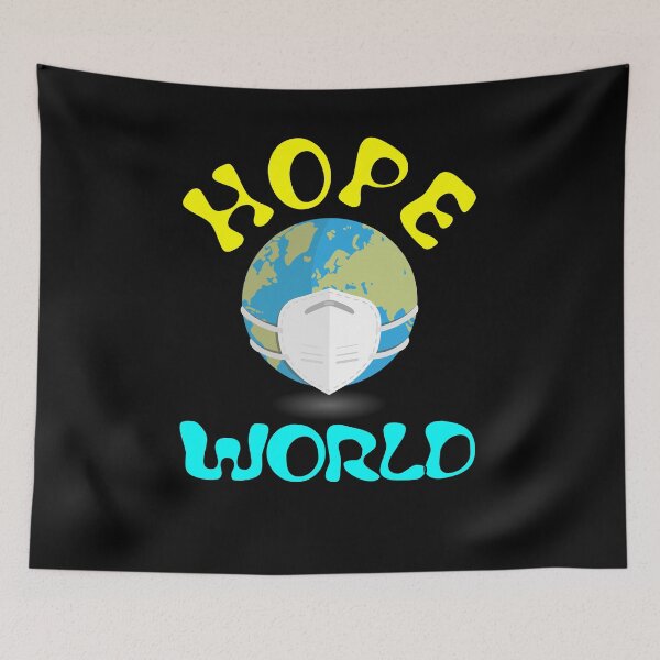 Item preview, Hope World Earth With Mask, Funny kpop Style Gift designed and sold by PrintOfi.