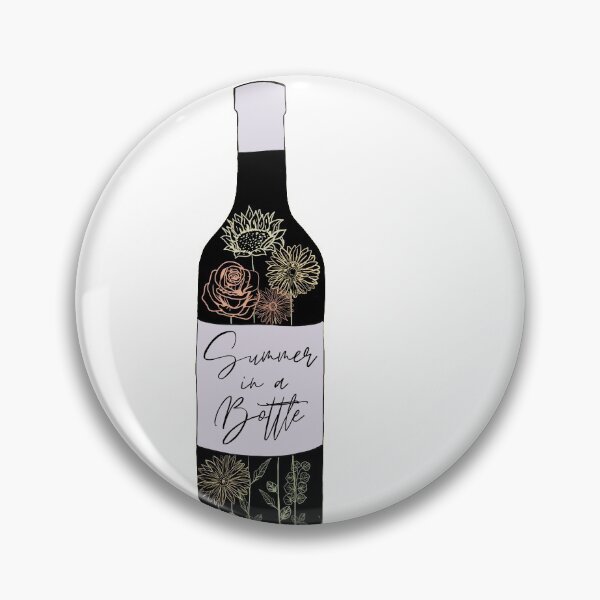 Item preview, Bottle of Wine with Flowers - Summer in a Bottle  designed and sold by malzi4.