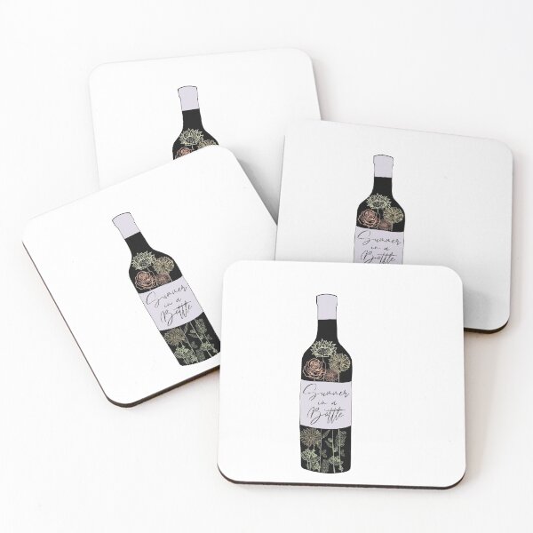 Item preview, Bottle of Wine with Flowers - Summer in a Bottle  designed and sold by malzi4.