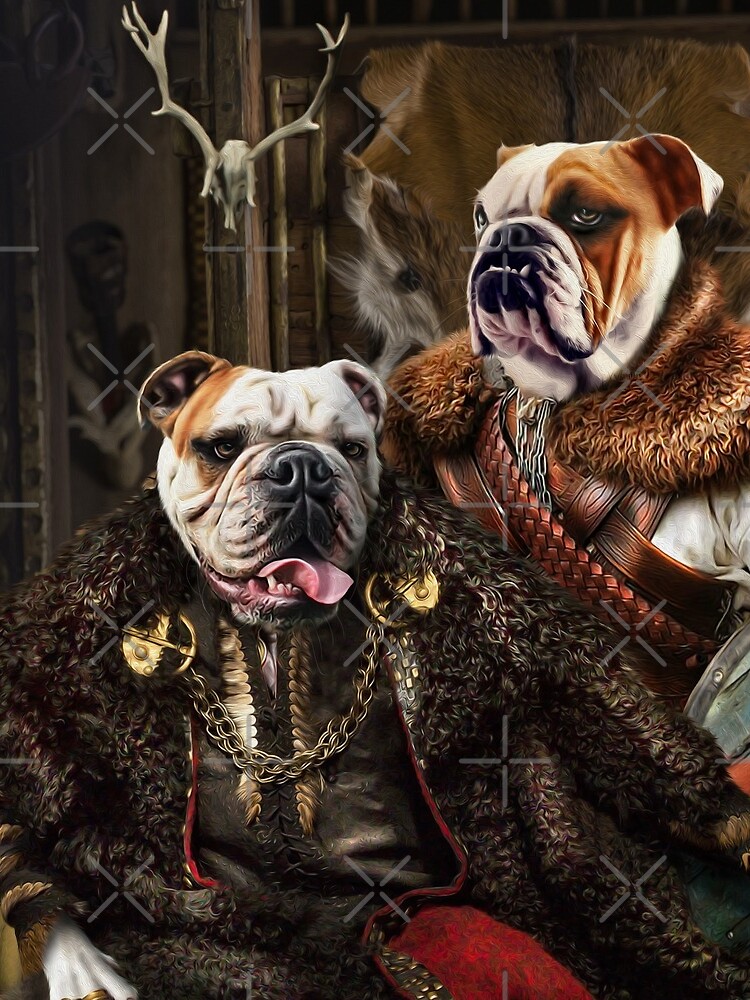 Bulldog Portrait - Nas and Lennon by carpo17