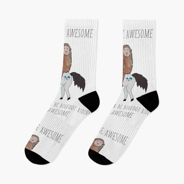 Item preview, Bigfoot Riding a Unicorn designed and sold by Laura Lise Wong.