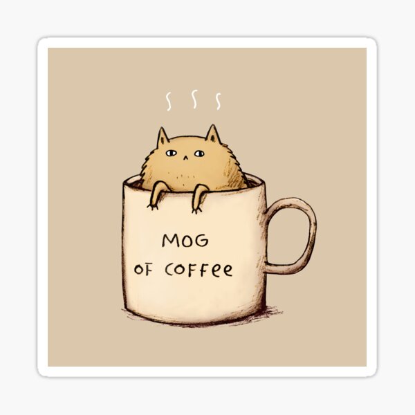 Item preview, Mog of Coffee designed and sold by SophieCorrigan.