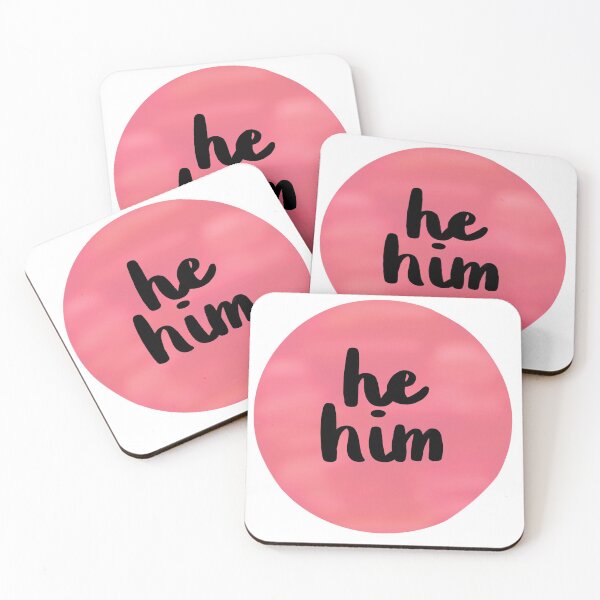 Item preview, he him pronouns pink designed and sold by natnotmatt.