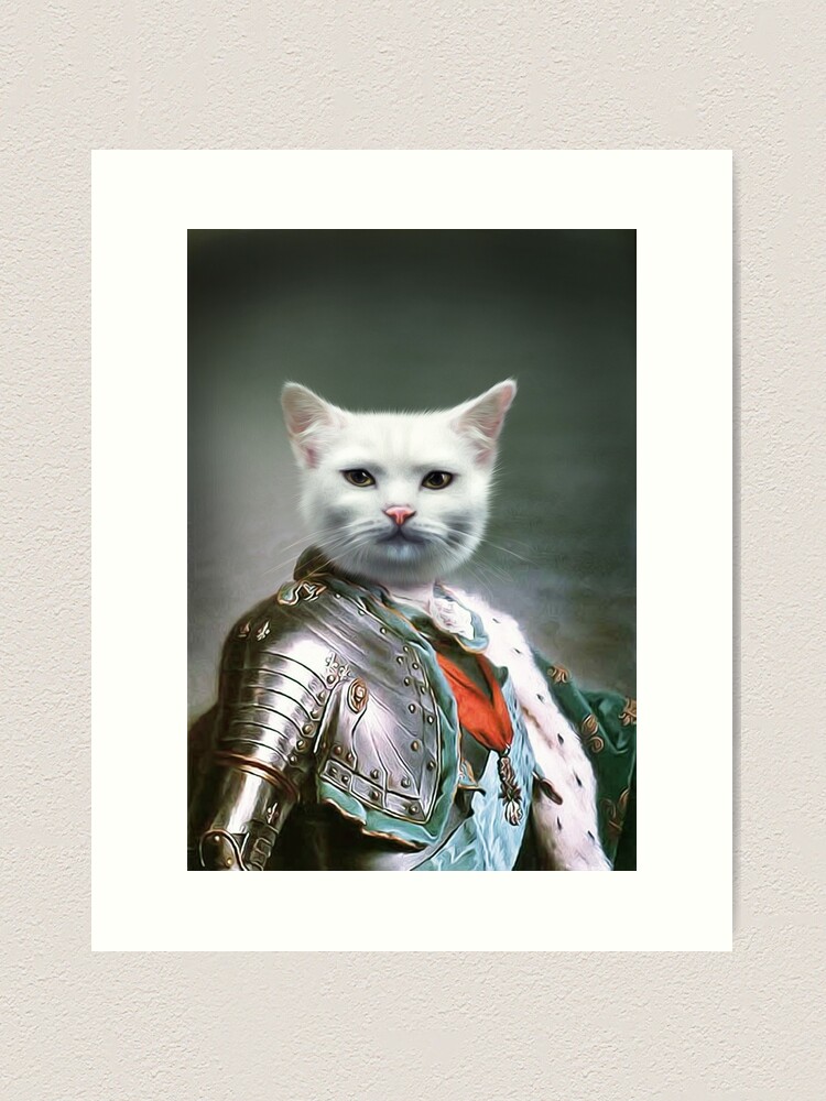 Alternate view of Cat Portrait - Minion Art Print