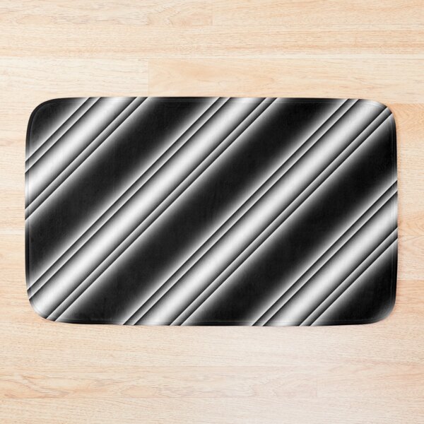 Item preview, BLACK WHITE AND GREY GLOWING STRIPE  designed and sold by ozcushionstoo.
