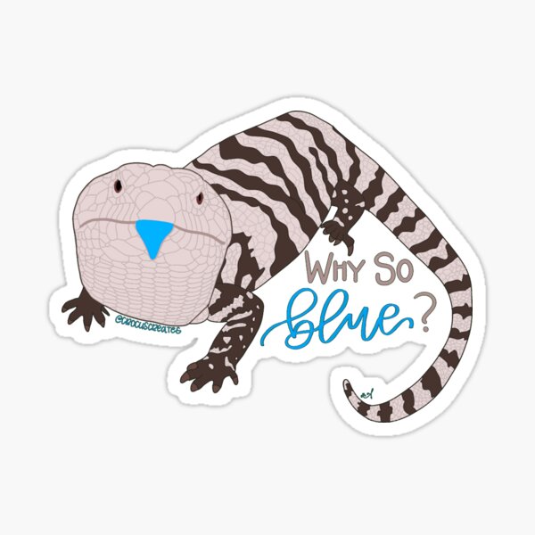 Item preview, Why so Blue? | Blue-Tongued Skink designed and sold by crocuscreates.