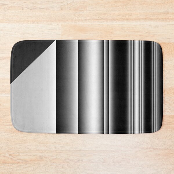 Item preview, CONTEMPORARY BLACK AND WHITE AND GREY FRACTURED STRIPE  designed and sold by ozcushionstoo.