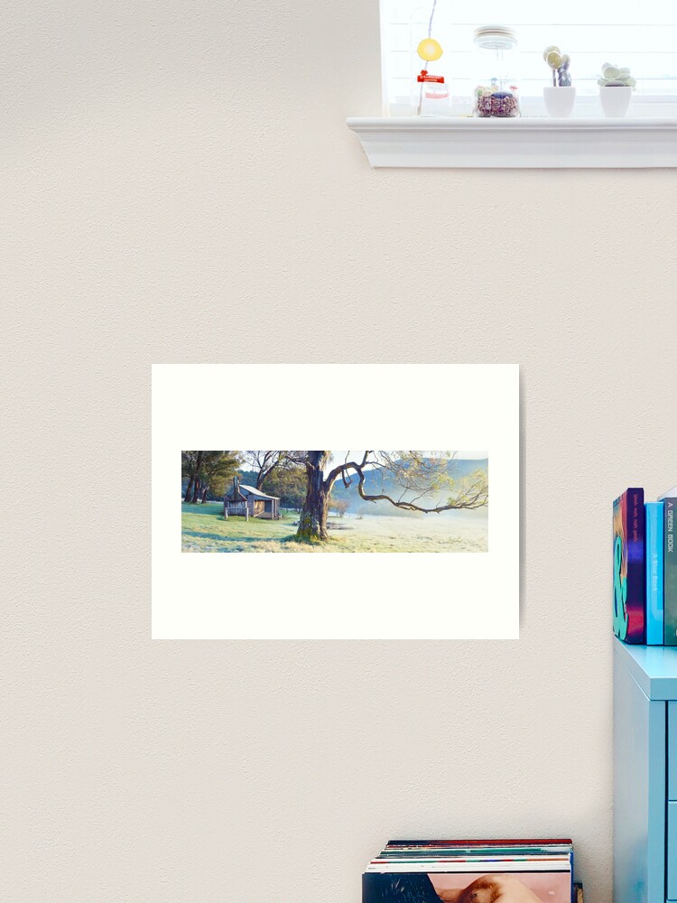 Thumbnail 2 of 3, Art Print, Oldfields Hut, Kosciuszko National Park, Australia designed and sold by Chockstone.