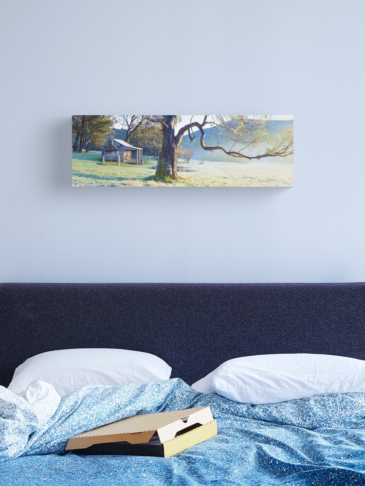 Thumbnail 1 of 3, Canvas Print, Oldfields Hut, Kosciuszko National Park, Australia designed and sold by Michael Boniwell.
