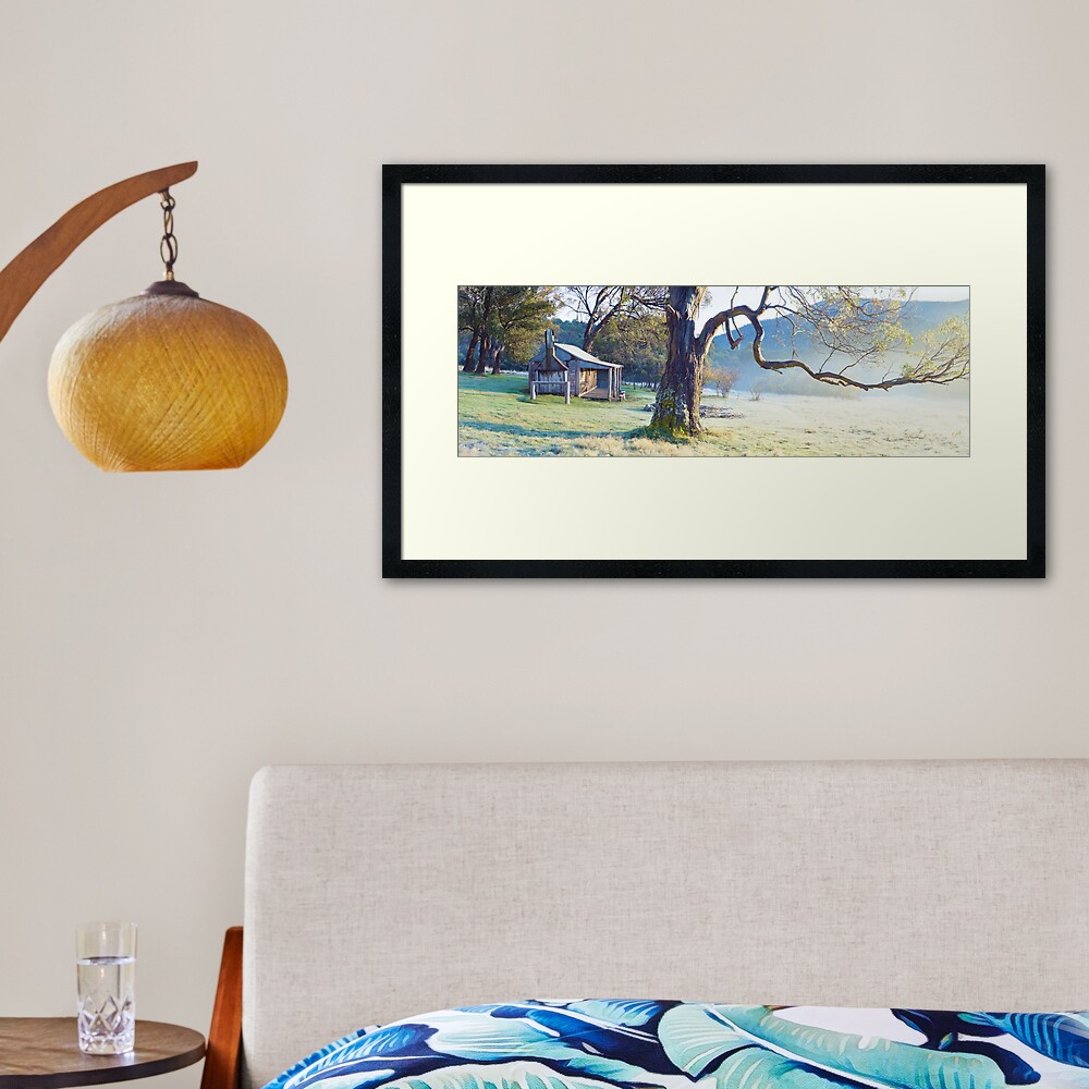 Oldfields Hut, Kosciuszko National Park, Australia Framed Art Print