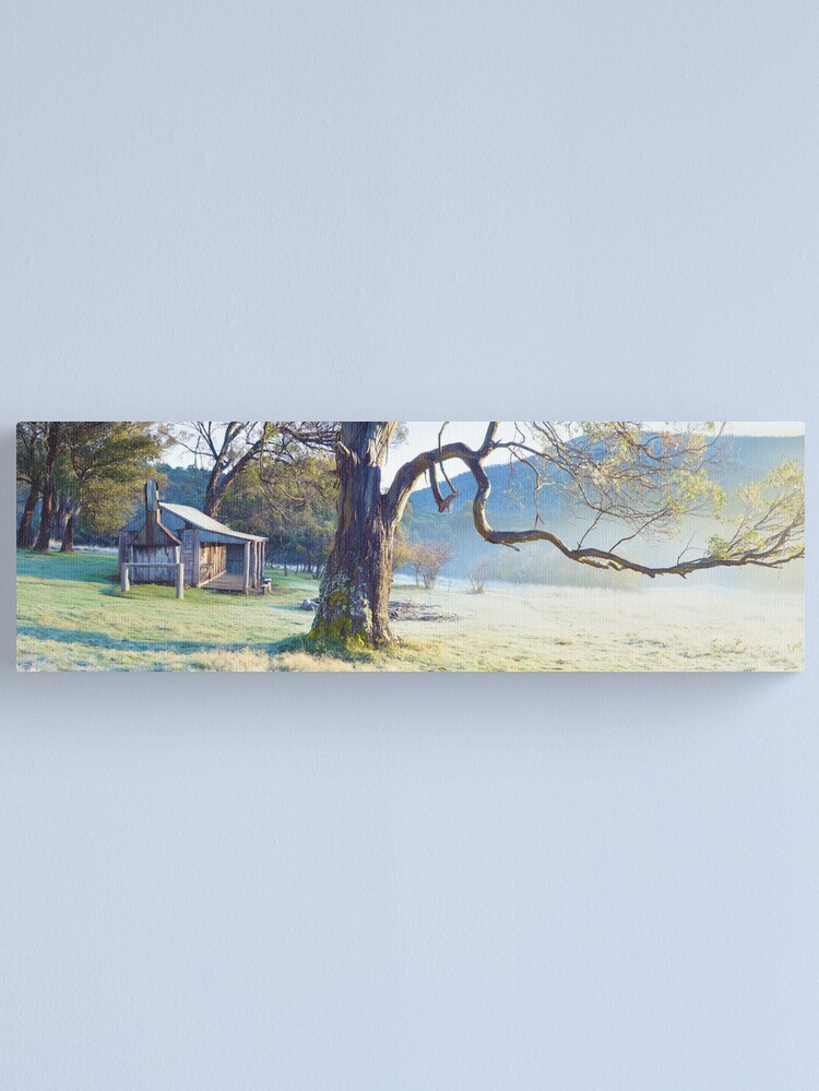 Thumbnail 2 of 3, Canvas Print, Oldfields Hut, Kosciuszko National Park, Australia designed and sold by Michael Boniwell.