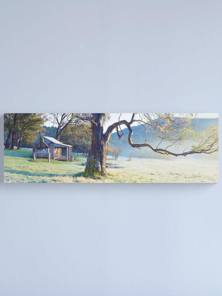 Thumbnail 2 of 3, Canvas Print, Oldfields Hut, Kosciuszko National Park, Australia designed and sold by Michael Boniwell.