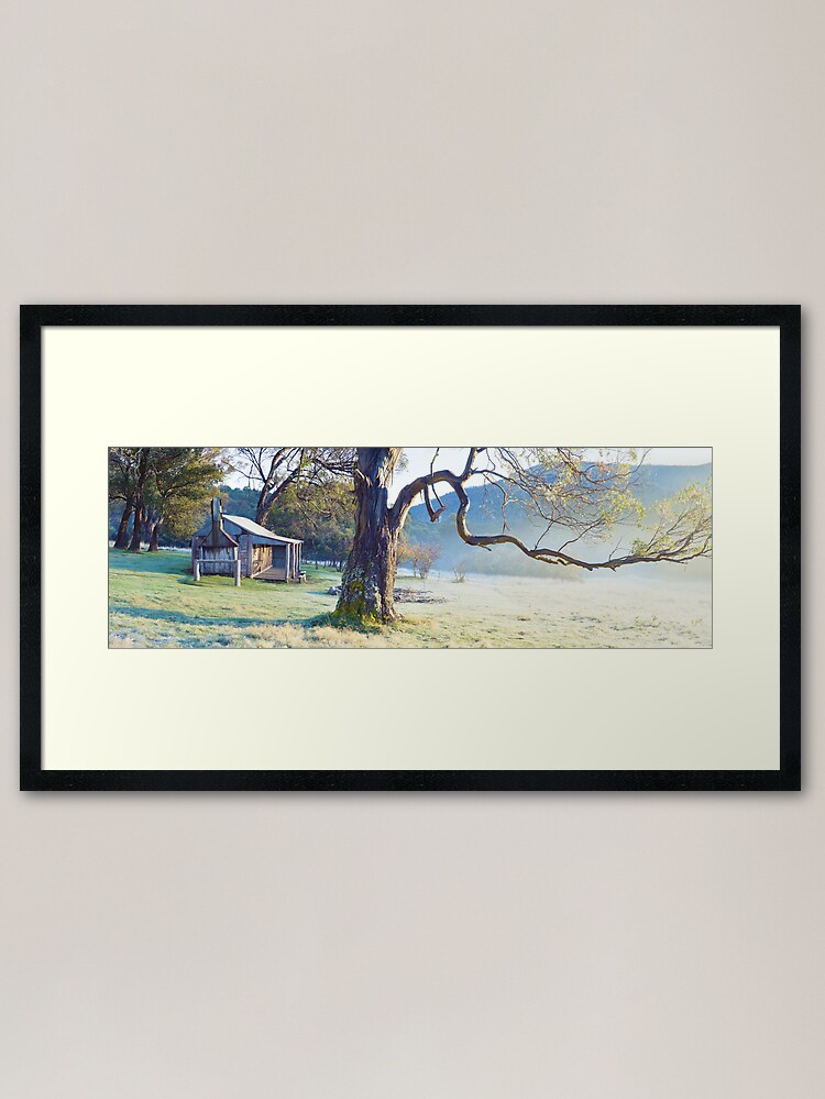 Alternate view of Oldfields Hut, Kosciuszko National Park, Australia Framed Art Print