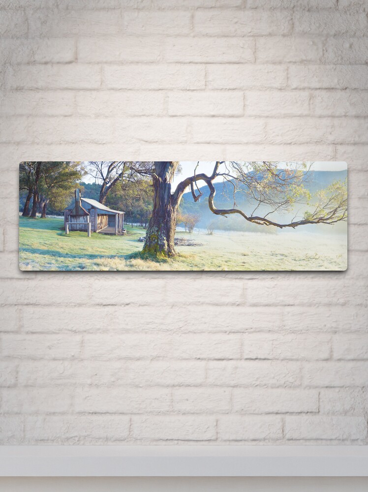 Thumbnail 2 of 4, Metal Print, Oldfields Hut, Kosciuszko National Park, Australia designed and sold by Michael Boniwell.