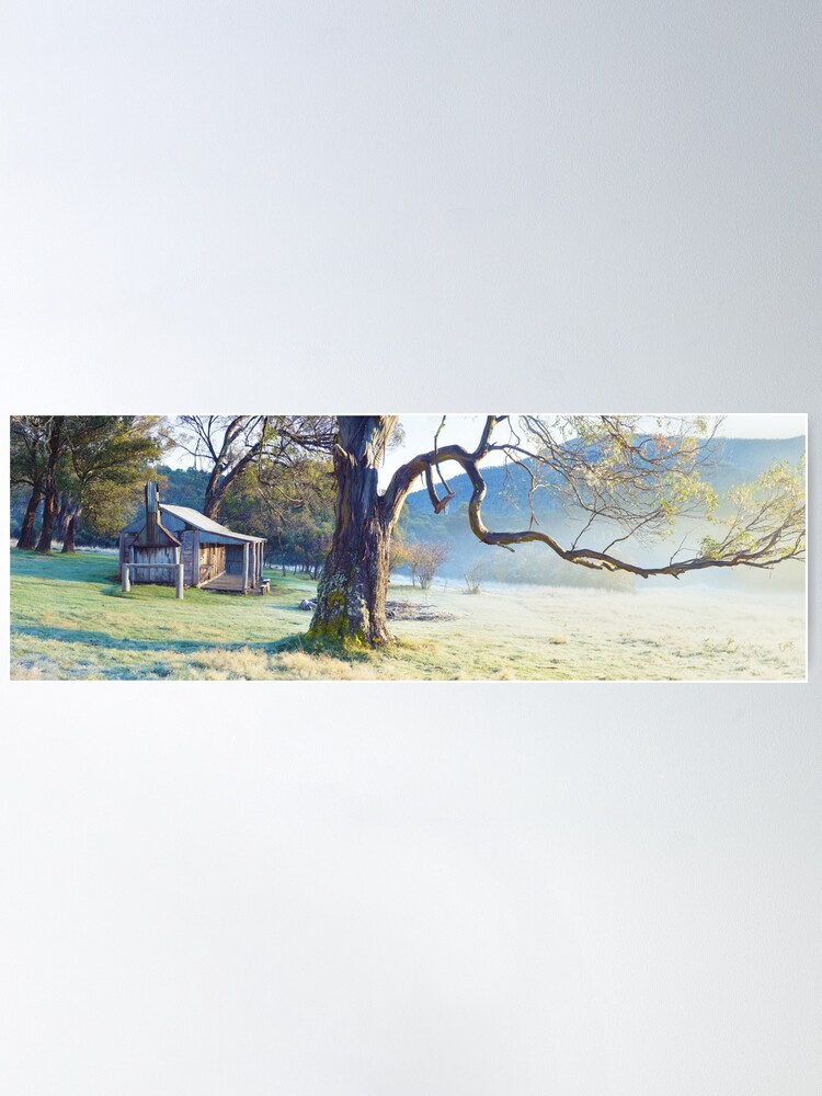 Alternate view of Oldfields Hut, Kosciuszko National Park, Australia Poster