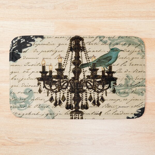 Item preview, cottagecore vintage bird lace french scripts chandelier paris designed and sold by LEILA ART SPACE.