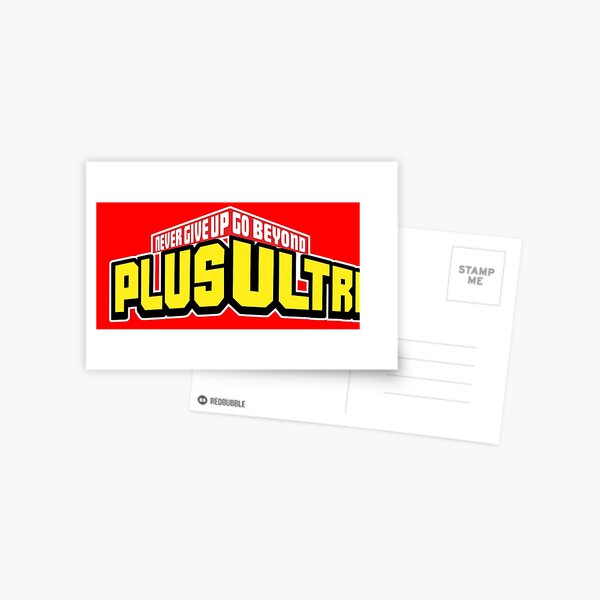 My Hero Academia PLUS ULTRA! Never Give Up (Boku No Hero Academia) Postcard