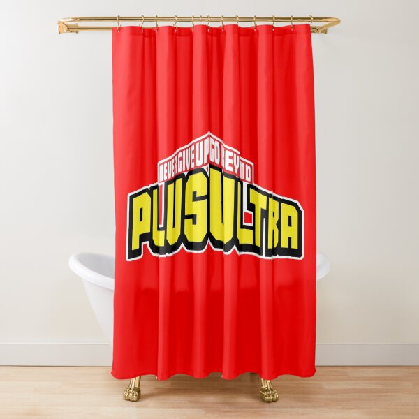 My Hero Academia PLUS ULTRA! Never Give Up (Boku No Hero Academia) Shower Curtain
