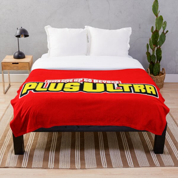 My Hero Academia PLUS ULTRA! Never Give Up (Boku No Hero Academia) Throw Blanket