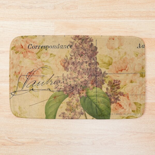 Item preview, cottagecore purple lilac vintage floral paris botanical art designed and sold by LEILA ART SPACE.