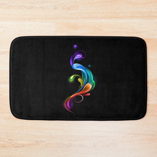 Item preview, Rainbow drops on black background designed and sold by Blackmoon9.