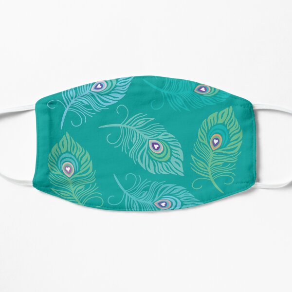 Peacock Feathers Love Hearts Boho Mask
