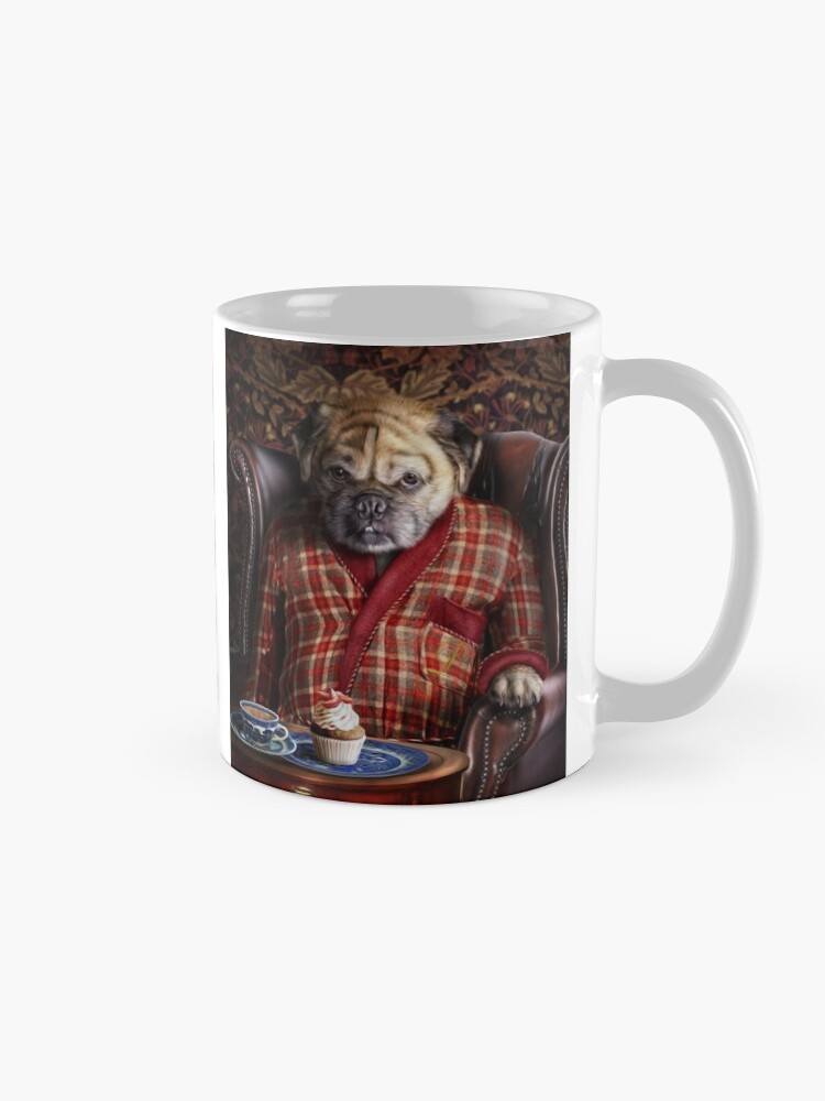 Alternate view of Pug Dog Portrait - Pudgy Mug