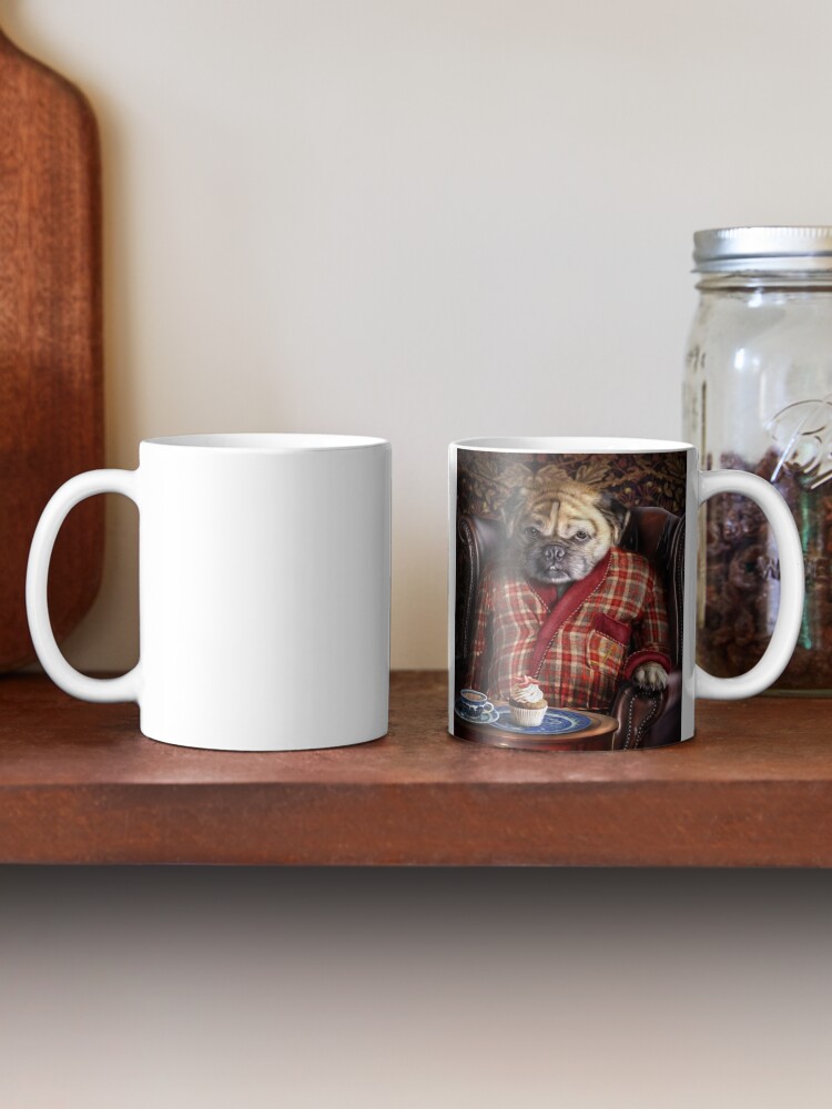 Alternate view of Pug Dog Portrait - Pudgy Mug