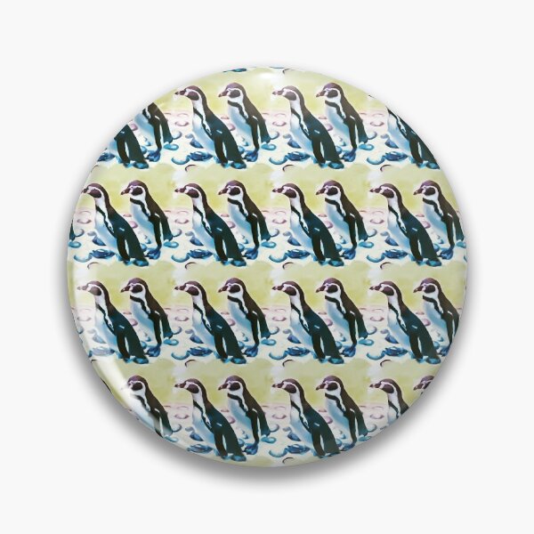 Item preview, Painterly penguin repeat pattern  designed and sold by LittleBettyMakes.