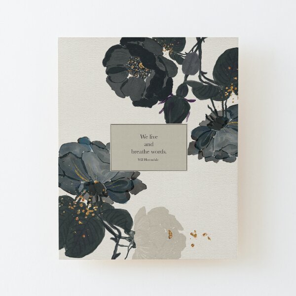 We live and breathe words. - Will Herondale. The Infernal Devices. Wood Mounted Print