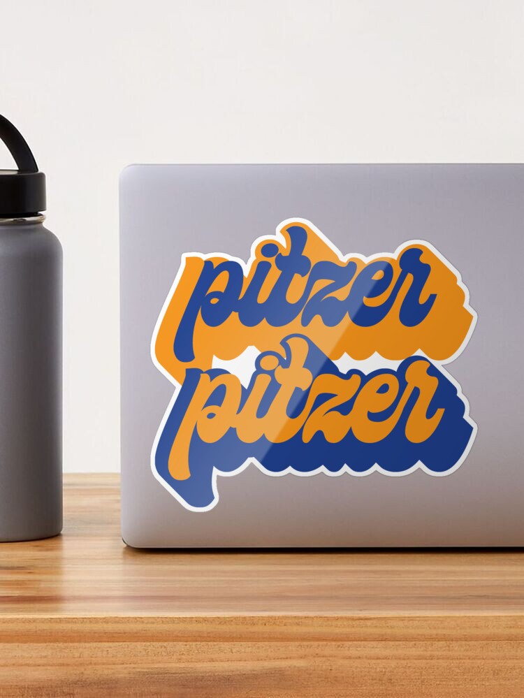 Pitzer Cursive Letters Sticker for Sale by dan-iz in 2023