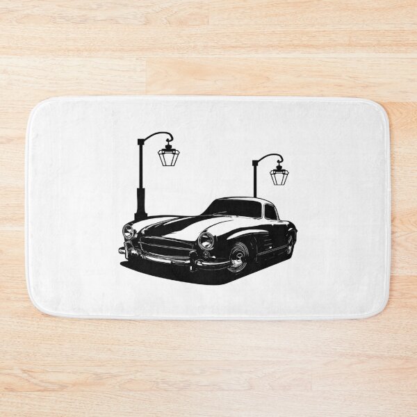 Item preview, Black And White 1957 300SL Coupe With Street Lamps designed and sold by Enthusiast Designs.