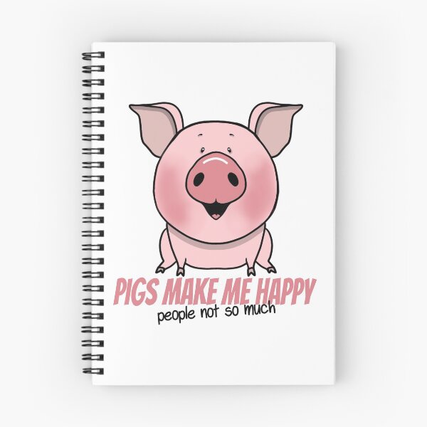 Item preview, PIGS MAKE ME HAPPY designed and sold by wiboandbear.