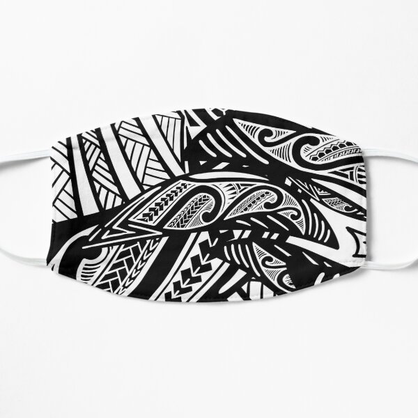 Impression poly noir et blanc Masque sans plis