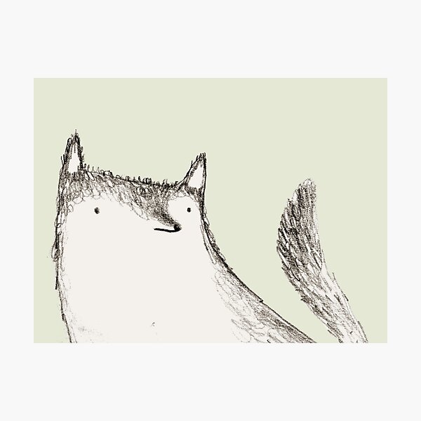 Item preview, Gray Fluffy Wolf designed and sold by SophieCorrigan.