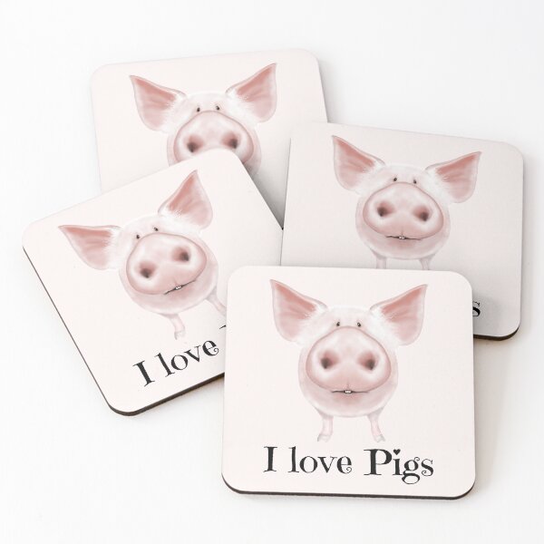 Item preview, I love Pigs designed and sold by wiboandbear.
